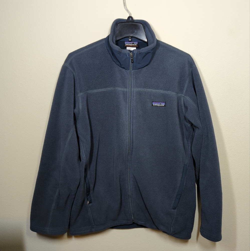 Patagonia Synchilla Men’s Fleece Full Zip Jacket Blue Size Medium